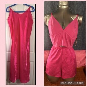 Victoria's Secret Intimate PJ Lot Of 2 Piece Top And Bottom And Sleep Gown XL